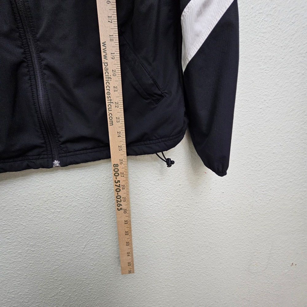 Nike Track Jacket Mens M Black White Storm-Fit Full Zip Sporty Windbreaker Coat - Picture 8 of 10
